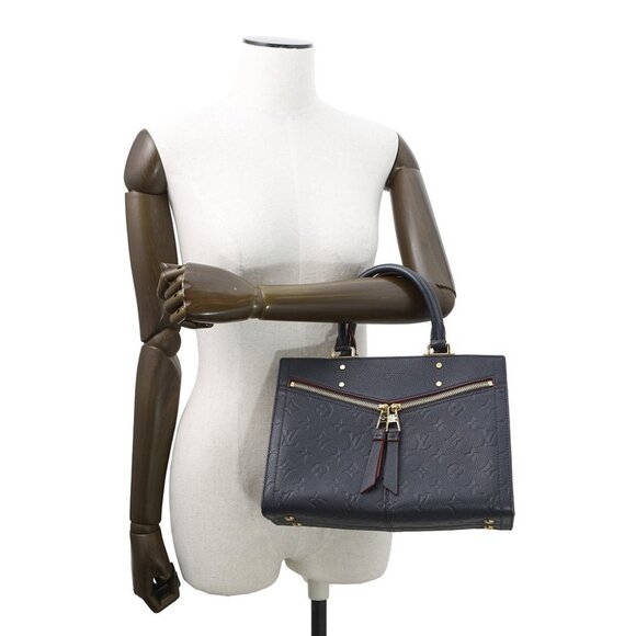 LOUIS VUITTON Sully Size PM Monogram Empreinte Leather Marine Rouge M54195 - Picture 3 of 16